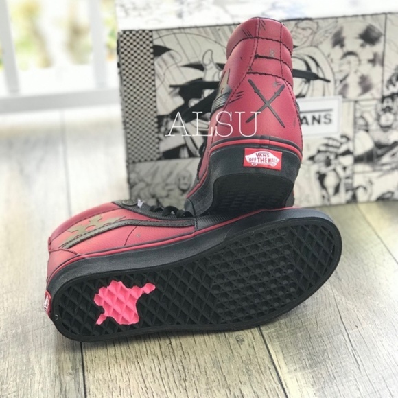 NWT VANS&Marvel SK8-HI Deadpool Black W AUTHENTIC - Picture 7 of 8